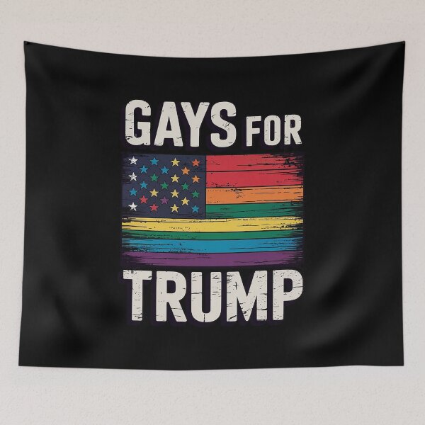 Item preview, Gays For Trump USA Flag Pro Reelect Donald 2020 LGBT  designed and sold by KonstanKoraner.