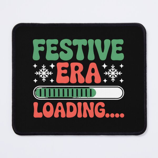 Item preview, Festive Era Loading Christmas T-shirt with Progress Bar and Snowflakes designed and sold by FestivityFinds.