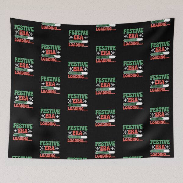 Item preview, Festive Era Loading Christmas T-shirt with Progress Bar and Snowflakes designed and sold by FestivityFinds.