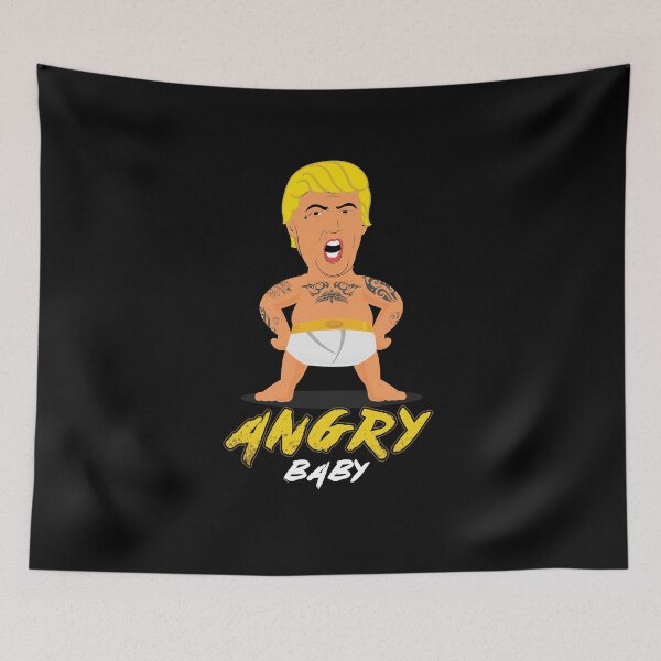 Item preview, Funny Angry Baby Trump designed and sold by TomGiantDesigns.