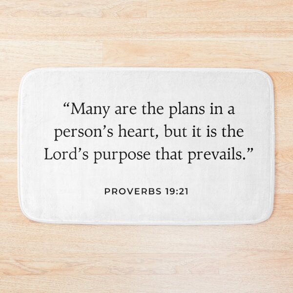 Item preview, “Many are the plans in a person’s heart, but it is the Lord’s purpose that prevails.” Proverbs 19:21 designed and sold by successmom.