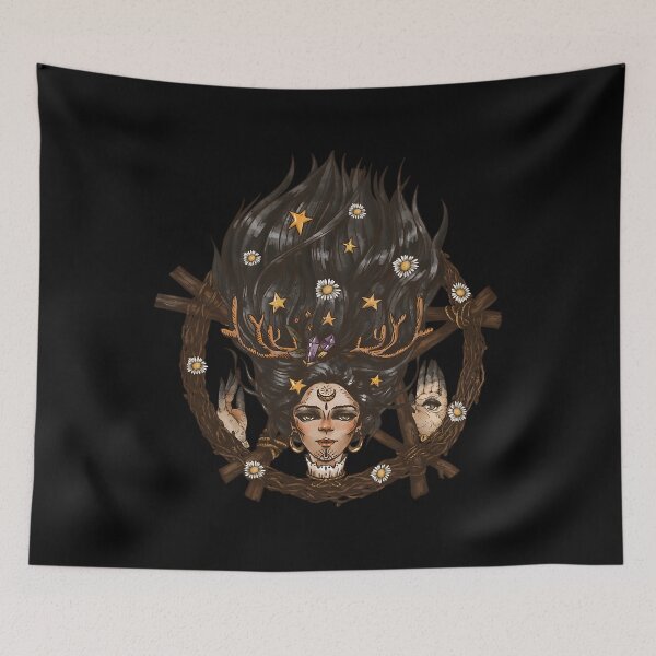 Item preview, La bruja de la luna salvaje Witchcore designed and sold by ShellyBandy.