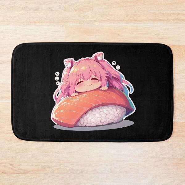 Item preview, Yui Angel Beats Anime Girl Kawaii Chibi Sushi Roll designed and sold by CarlosBender.