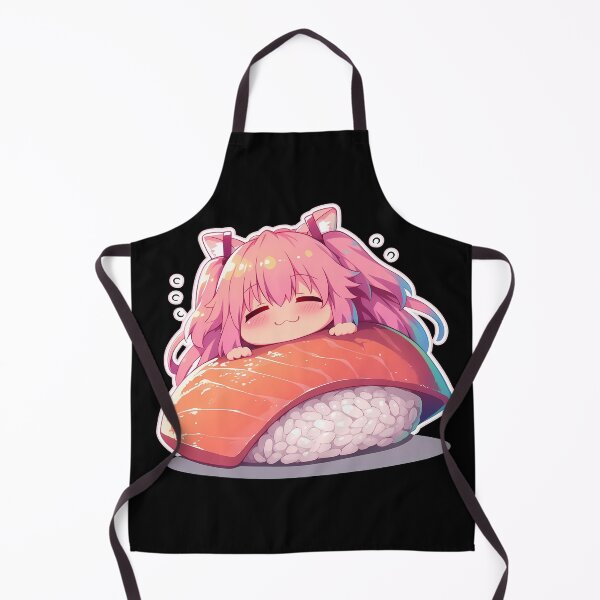 Item preview, Yui Angel Beats Anime Girl Kawaii Chibi Sushi Roll designed and sold by CarlosBender.