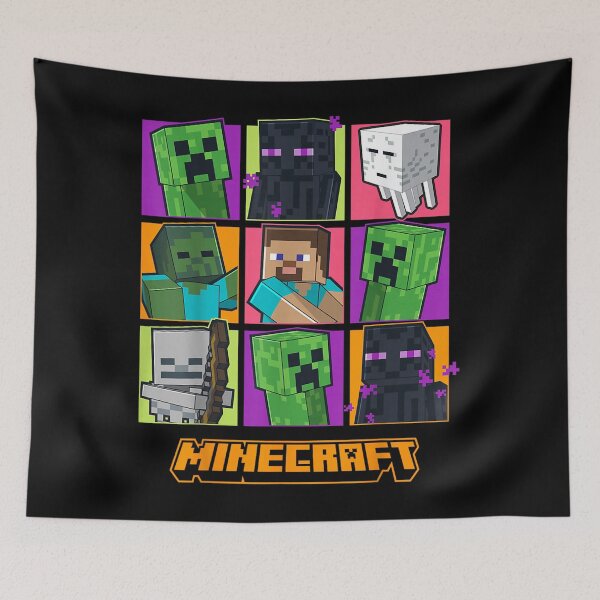 Item preview, Pixel Zombie Skeleton And Green Monster Square  designed and sold by DavinMaur.