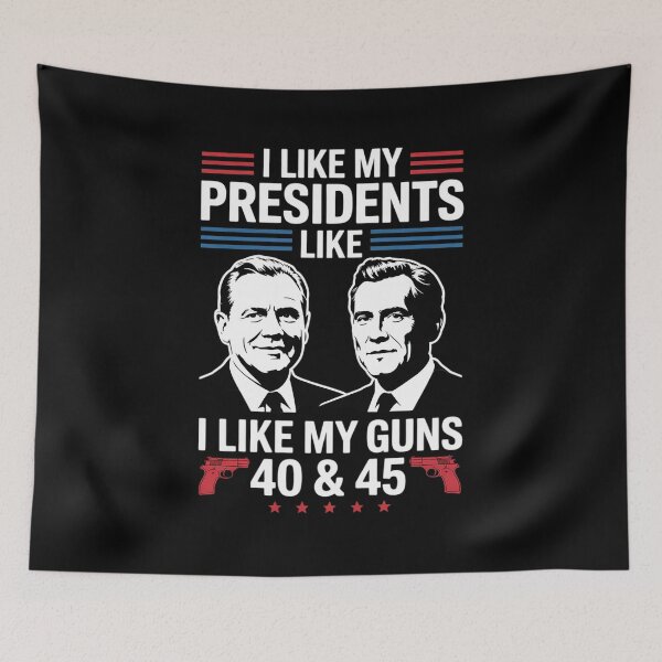 Item preview, I Like My Presidents Like I Like My Guns  designed and sold by KonstanKoraner.