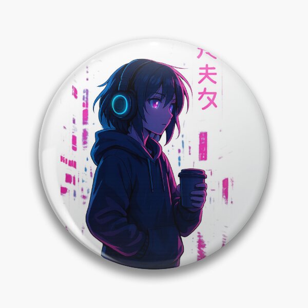Item preview, cyberpunk anime girl designed and sold by Chempakastudio.