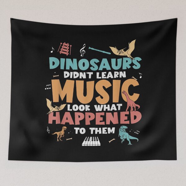 Item preview, Dinosaurs Didn’t Learn Music Funny Teacher Student designed and sold by Stoorn621.