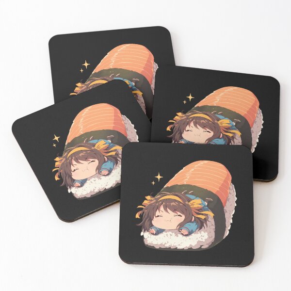 Item preview, Melancholy Haruhi Suzumiya Anime Girl Kawaii Chibi Sushi Roll designed and sold by CarlosBender.