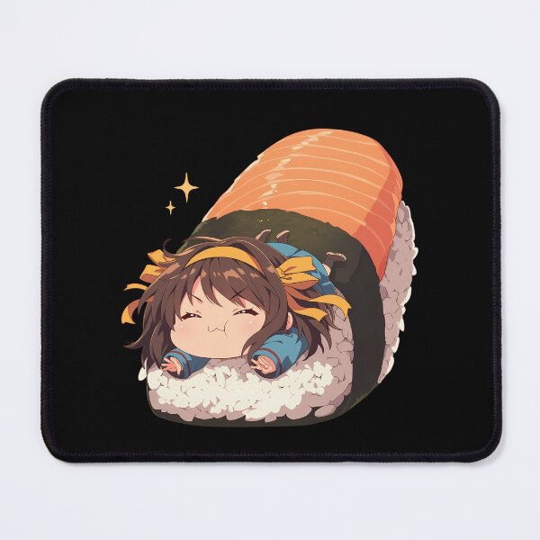Item preview, Melancholy Haruhi Suzumiya Anime Girl Kawaii Chibi Sushi Roll designed and sold by CarlosBender.
