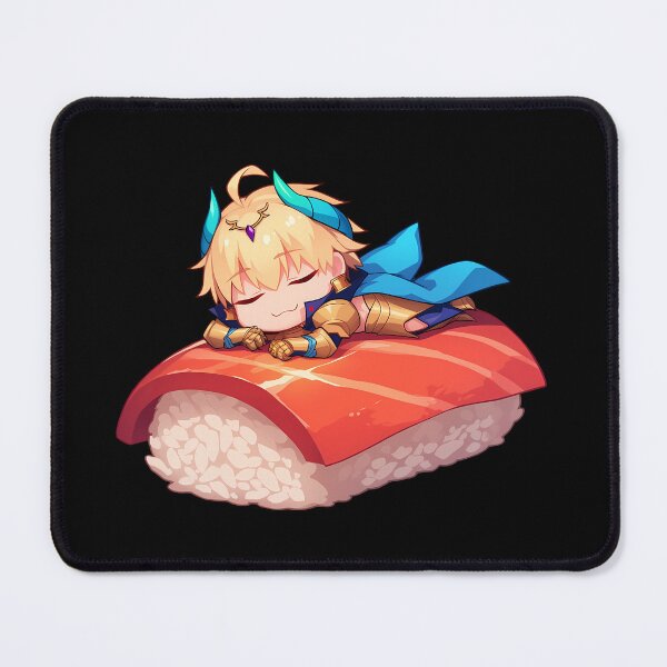 Artikelvorschau, Stay Night Gilgamesh Fate Grand Order Spiel Kawaii Chibi Sushi Roll entworfen und verkauft von CarlosBender.