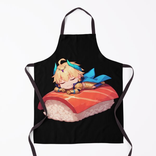 Aperçu de l'œuvre Stay Night Gilgamesh Fate Grand Order Jeu Kawaii Chibi Sushi Roll créée et vendue par CarlosBender.