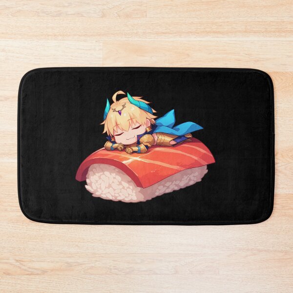 Artikelvorschau, Stay Night Gilgamesh Fate Grand Order Spiel Kawaii Chibi Sushi Roll entworfen und verkauft von CarlosBender.
