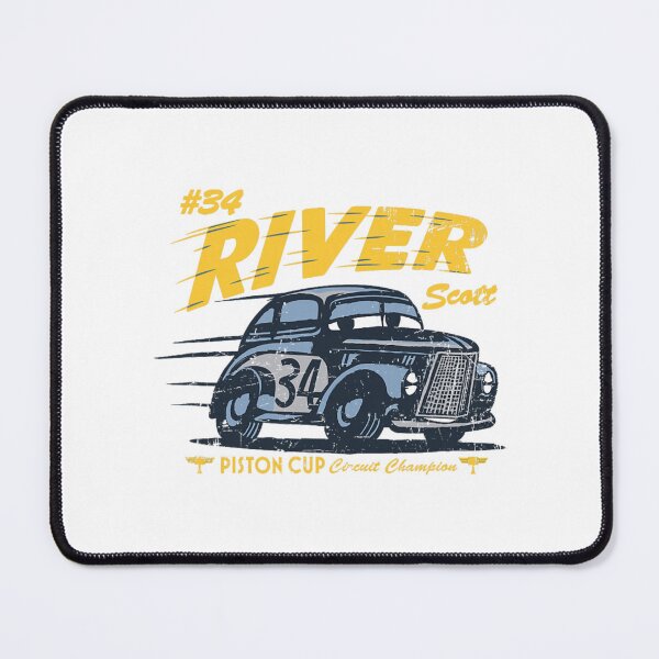 Item preview, Disney Pixar Cars 3 #34 River Scott Piston Cup Vintage Logo  designed and sold by DavinMaur.