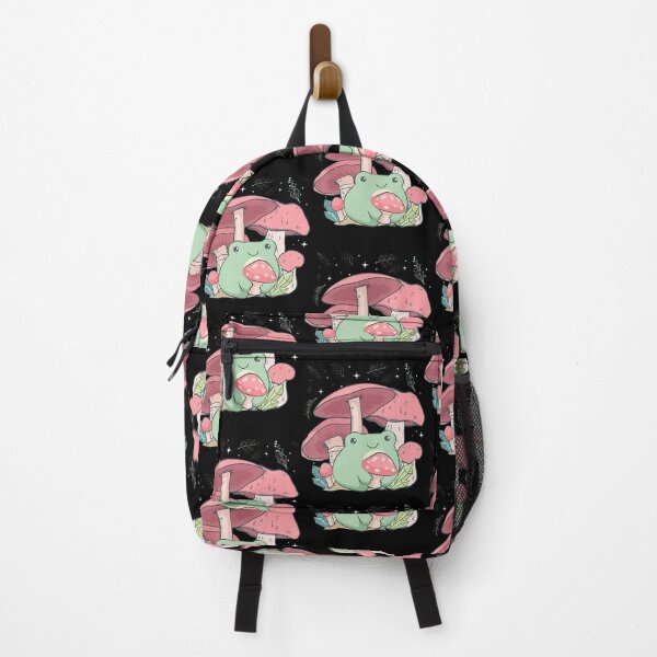 Item preview, Cottagecore Aesthetic Kawaii Frog Hugging A Mushroom designed and sold by BrandyMegan.