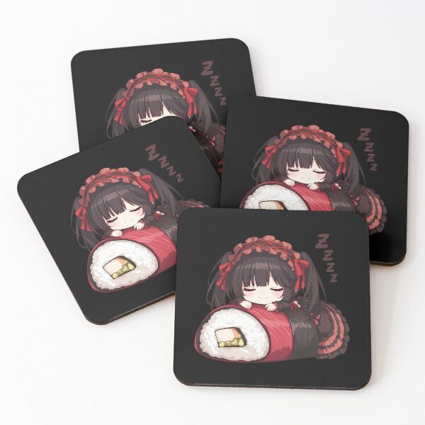 Item preview, Kurumi Tokisaki Date A Live Anime Girl Kawaii Chibi Sushi Roll designed and sold by CarlosBender.