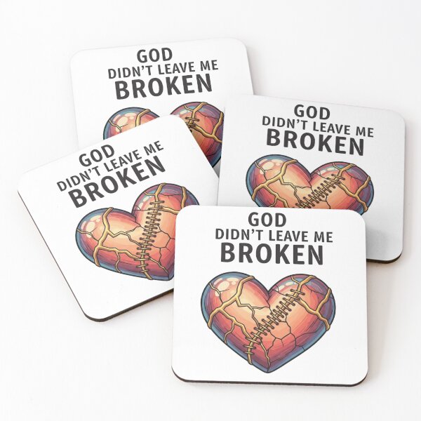 Item preview, God Didn’t Leave Me Broken | Kintsugi Healing Scripture Art for Hope & Restoration Gifts designed and sold by ebocraft.