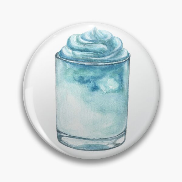 Item preview, Blue Slush in a Glass Watercolour designed and sold by MeiC-Artsy.