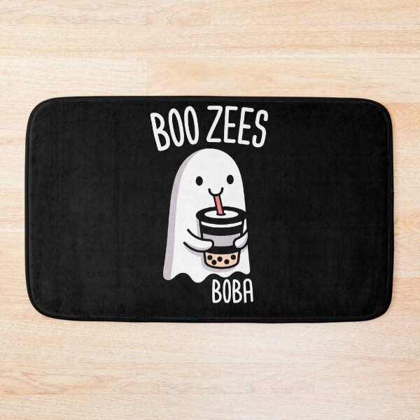 Item preview, Boo Zees Boba Ghost – Cute Spooky Bubble Tea Fan designed and sold by Taans-Creation.