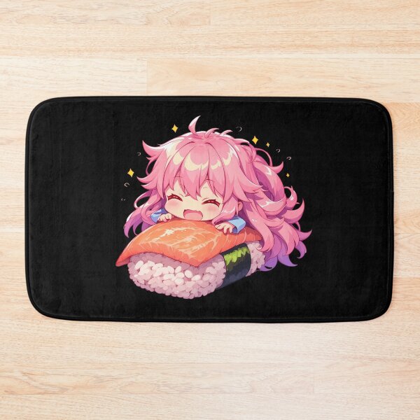 Item preview, Yuno Gasai Future Diary Anime Girl Kawaii Chibi Sushi Roll designed and sold by CarlosBender.