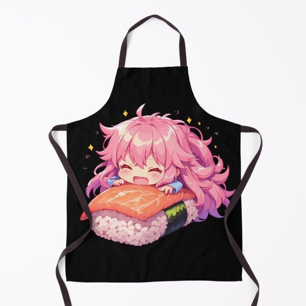 Item preview, Yuno Gasai Future Diary Anime Girl Kawaii Chibi Sushi Roll designed and sold by CarlosBender.