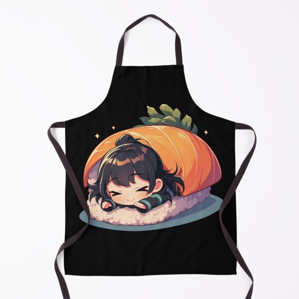 Item preview, Oze Maki Fire Force Anime Girl Kawaii Chibi Sushi Roll designed and sold by CarlosBender.