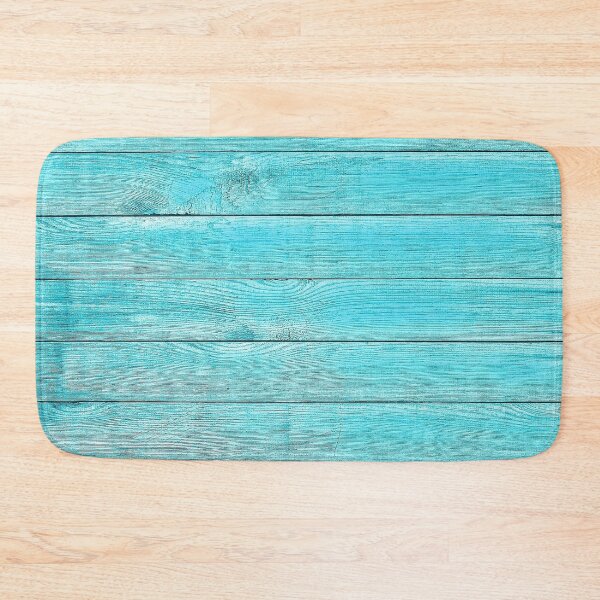Item preview, Distressed Turquoise Wood Planks - Coastal Rustic Background designed and sold by ConfuseLab Alt.