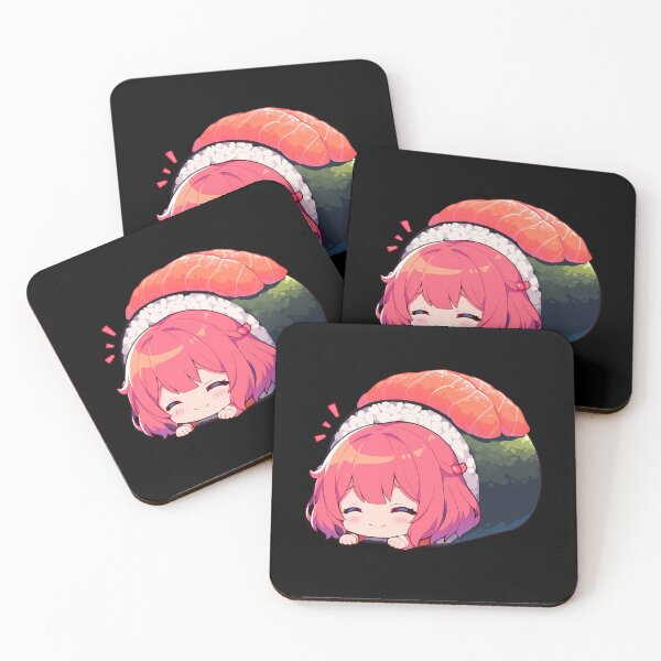 Item preview, Sumi Sakurasawa Rent A Girlfriend Anime Girl Kawaii Chibi Sushi Roll designed and sold by CarlosBender.