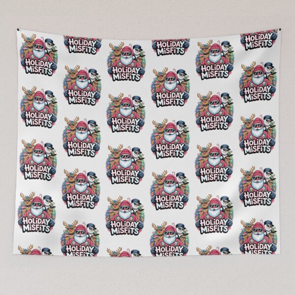 Item preview, Holiday Misfits Christmas Characters – Cool Santa & Friends designed and sold by FestivityFinds.