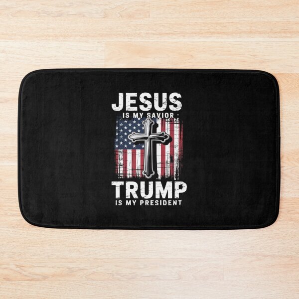 Item preview, Jesus Is My Savior Trump Is My President American Flag 14  designed and sold by EllinoKlemo.