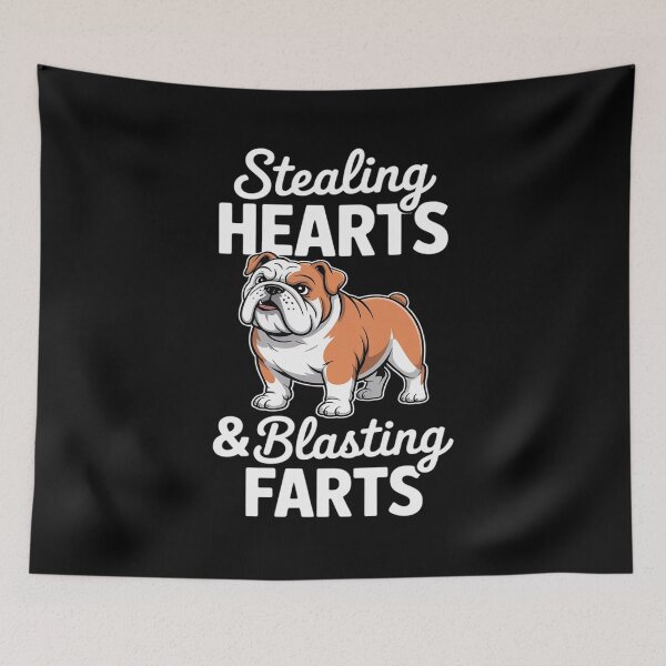 Item preview, Stealing Hearts Blasting Farts English Bulldog designed and sold by Rotasiin.