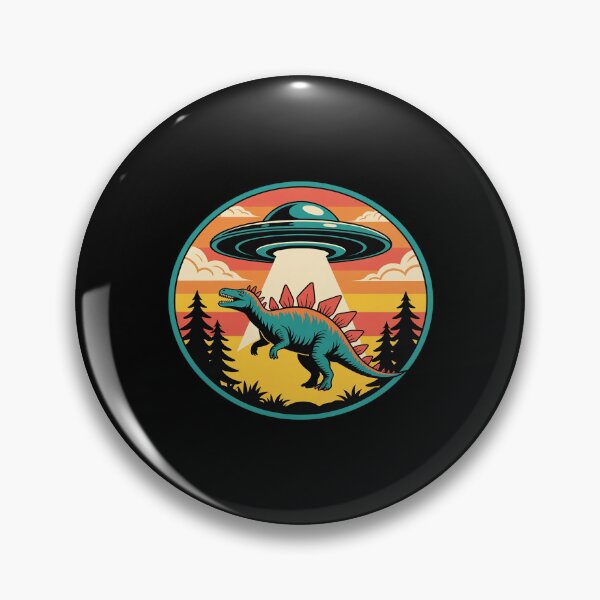 Item preview, Stegosaurus Dinosaur Abducted Alien Spacecraft Abduction designed and sold by Rotasiin.