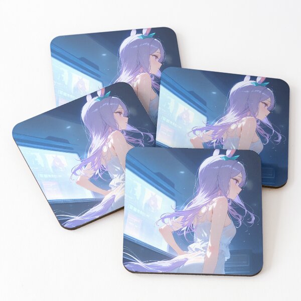 Item preview, Mejiro McQueen Cyber Night Glow Uma Musume Pretty Derby Anime Girl Waifu designed and sold by CarlosBender.