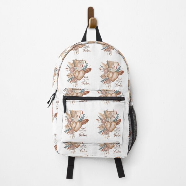 Item preview, God Didn’t Leave Me Broken | Boho Floral Kintsugi Faith Design for Comfort-Seeking Shoppers designed and sold by ebocraft.