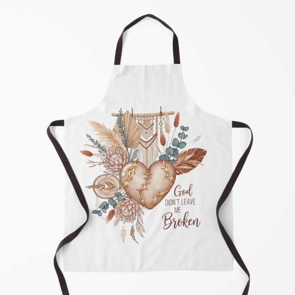 Item preview, God Didn’t Leave Me Broken | Boho Floral Kintsugi Faith Design for Comfort-Seeking Shoppers designed and sold by ebocraft.