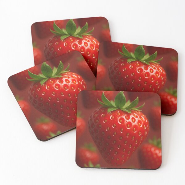 Item preview, Vibrant Strawberry Close-Up Fruit Pattern designed and sold by Eric’s Creative Corner.