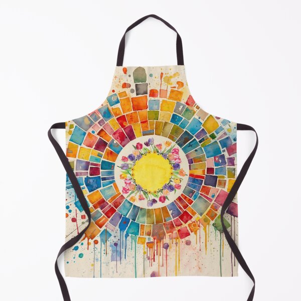 Item preview, Vibrant Geometric Color Wheel designed and sold by Modern-Tropical.