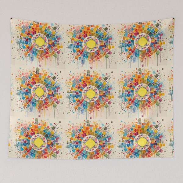 Item preview, Vibrant Geometric Color Wheel designed and sold by Modern-Tropical.