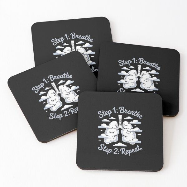 Item preview, Step 1 Breathe Step 2 Repeat Mental Health Lungs designed and sold by LinlinsDemons.