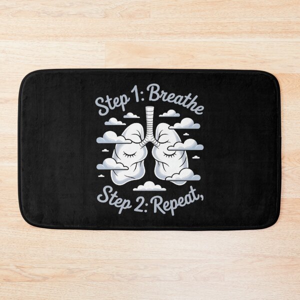 Item preview, Step 1 Breathe Step 2 Repeat Mental Health Lungs designed and sold by LinlinsDemons.