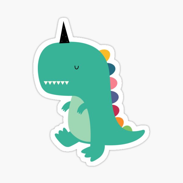 Unicorn Kids Stickers Redbubble - roblox adop me dinosaurios