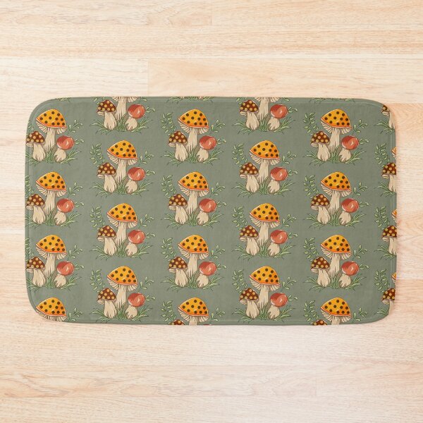 Item preview, Vintage Merry Mushroom Canister Inspired - Original Digital Art  designed and sold by NonDecafArt.