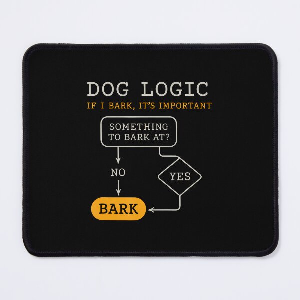 Item preview, Dog Logic Bark Flowchart For Dog Lovers designed and sold by KristinDebra.