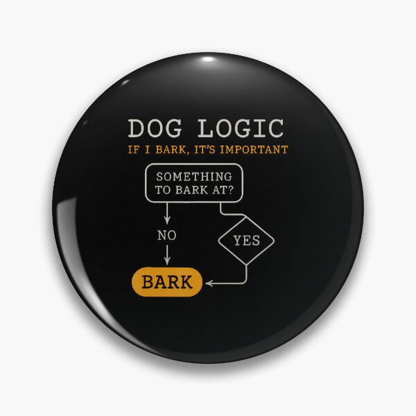 Item preview, Dog Logic Bark Flowchart For Dog Lovers designed and sold by KristinDebra.