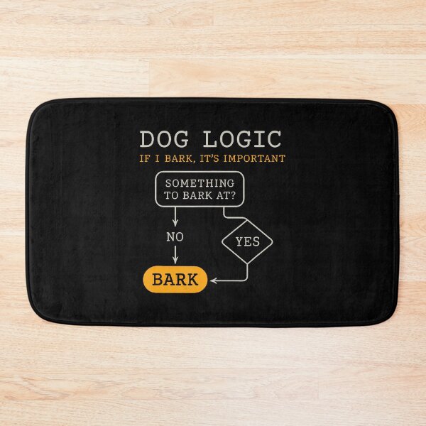 Item preview, Dog Logic Bark Flowchart For Dog Lovers designed and sold by KristinDebra.