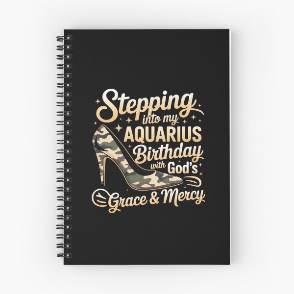 Item preview, Stepping Into My Aquarius Birthday with God's Grace Mercy designed and sold by velltoons.