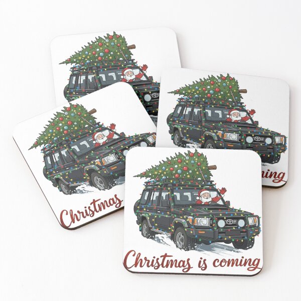 Item preview, 4x4 land cruiser christmas is coming designed and sold by maximinano100k.
