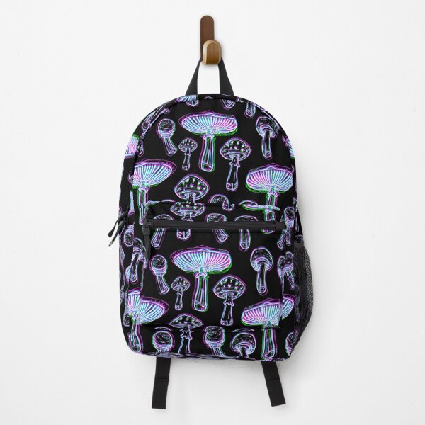 Item preview, Neon Outline Mushroom Evolution - Original Digital Art designed and sold by NonDecafArt.