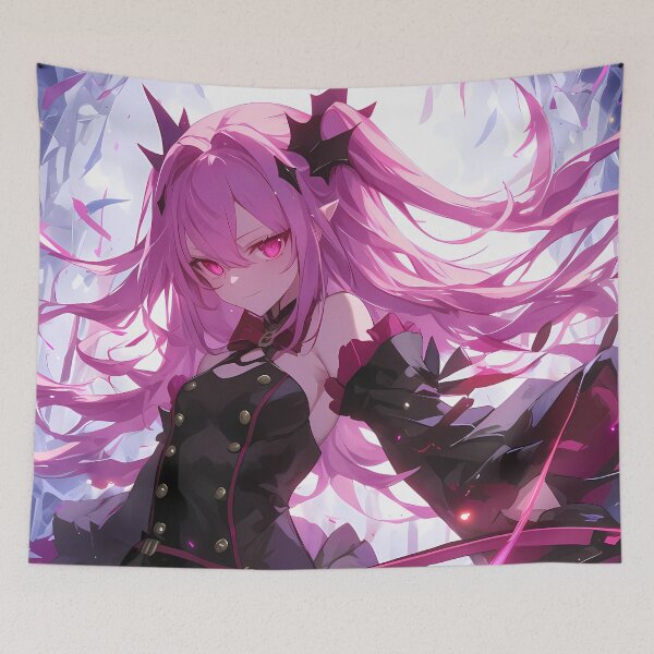 Item preview, Dark Krul Tepes Enigmatic Anime Girl Waifu Vampire Power From Seraph Of The End designed and sold by CarlosBender.