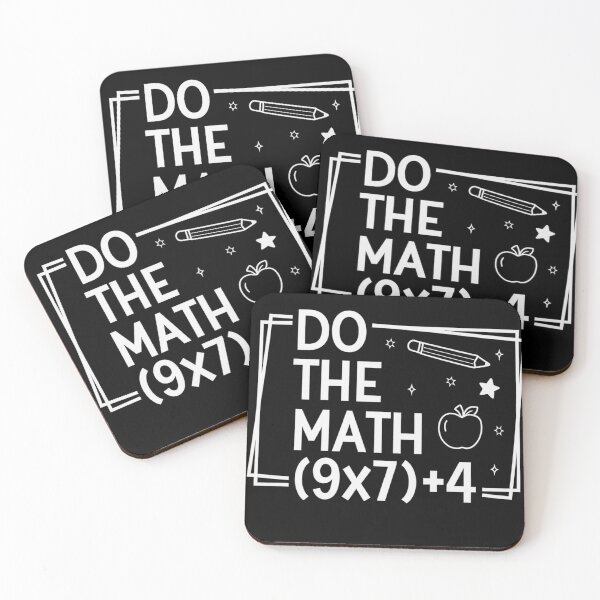 Item preview, Do the Math 9x7+4 Funny Teacher Chalkboard Design designed and sold by haitrieuic96.